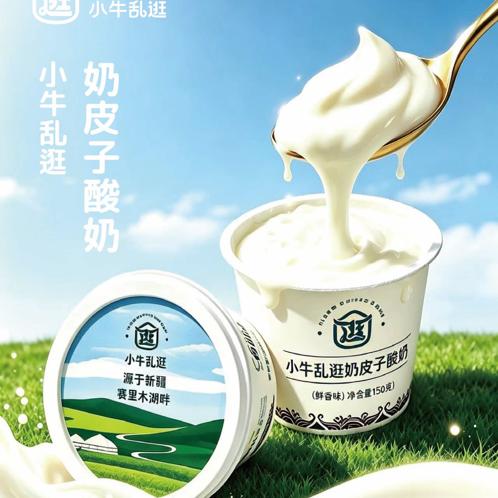 小牛乱逛酸奶产品